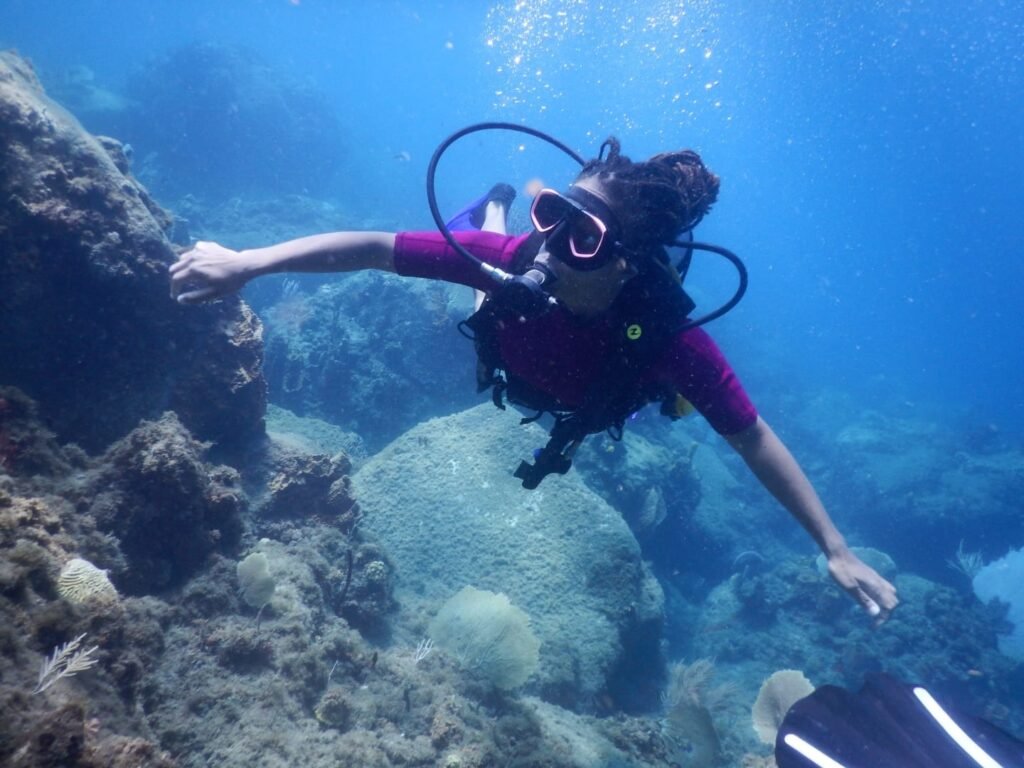 Paysage marin de la côte sous-le-vent en Guadeloupe