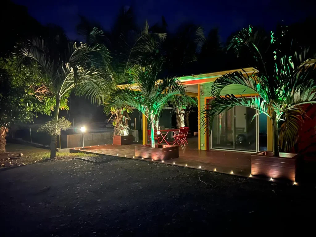 Eclairage de nuit Le paradis de la Guadeloupe