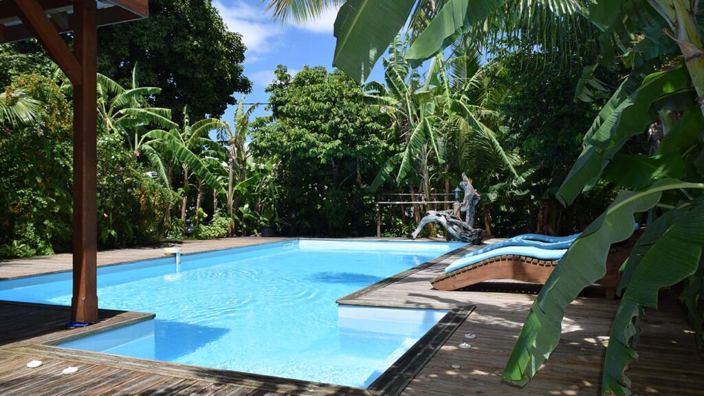 Piscine Gîte Bois Cannelle Deshaies Guadeloupe