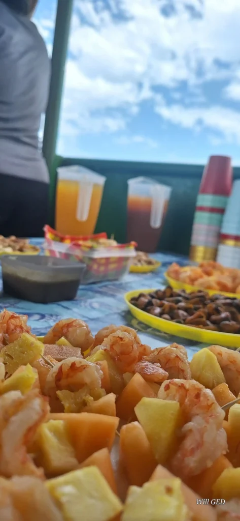 Apéritifs sur le bateau de Will Evasion à Sainte-Rose en Guadeloupe