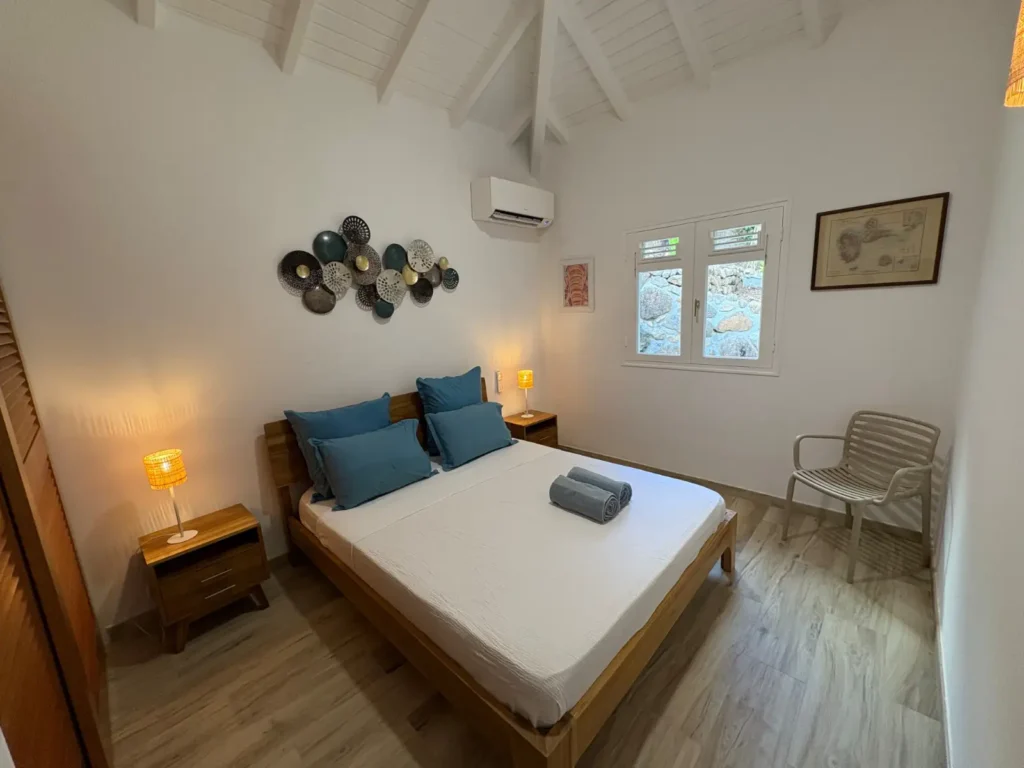 2 ème chambre climatisée Villa Ti'Kawet Pointe-Noire Guadeloupe