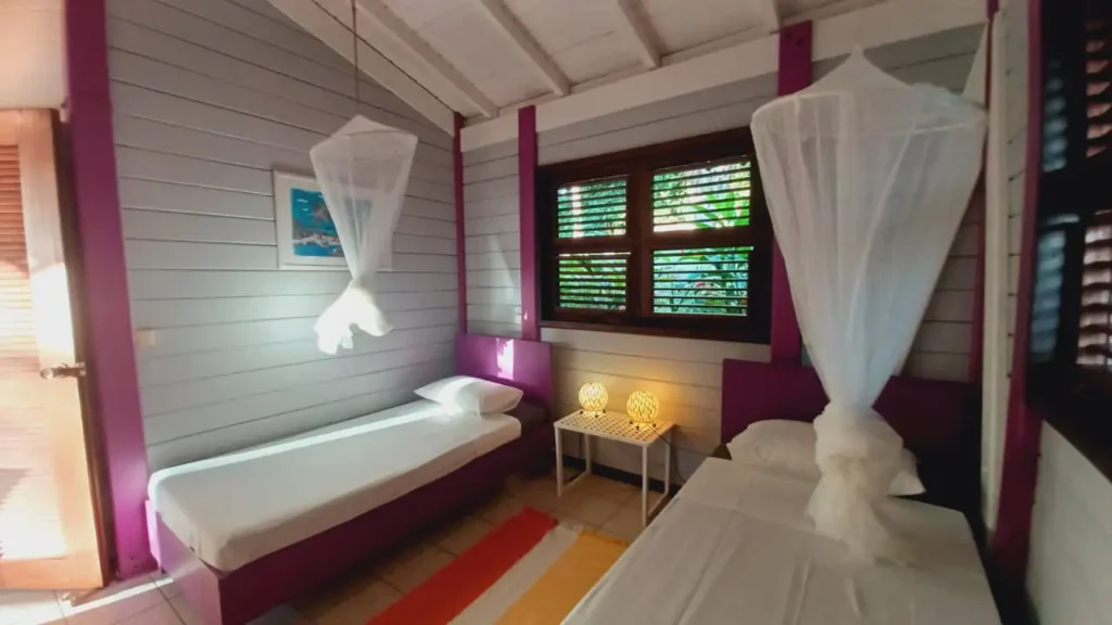 Deuxième chambre du gîte Ravin La Acomat Bellevue Pointe-Noire Guadeloupe