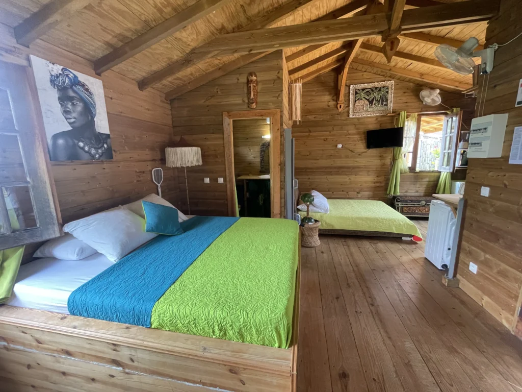La Chambre du Gîte Citronnelle - Les Gîtes du Cocon à Sainte-Rose Guadeloupe
