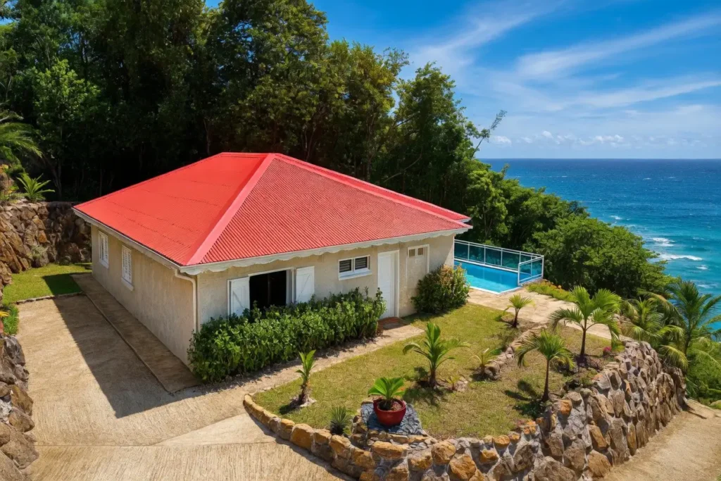 La terrasse de Villa Ti'Kawet Pointe-Noire Guadeloupe