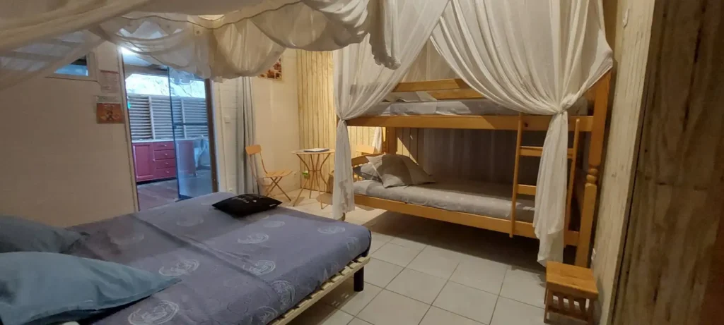 La chambre du Studio kazAnne Pointe Noire Guadeloupe
