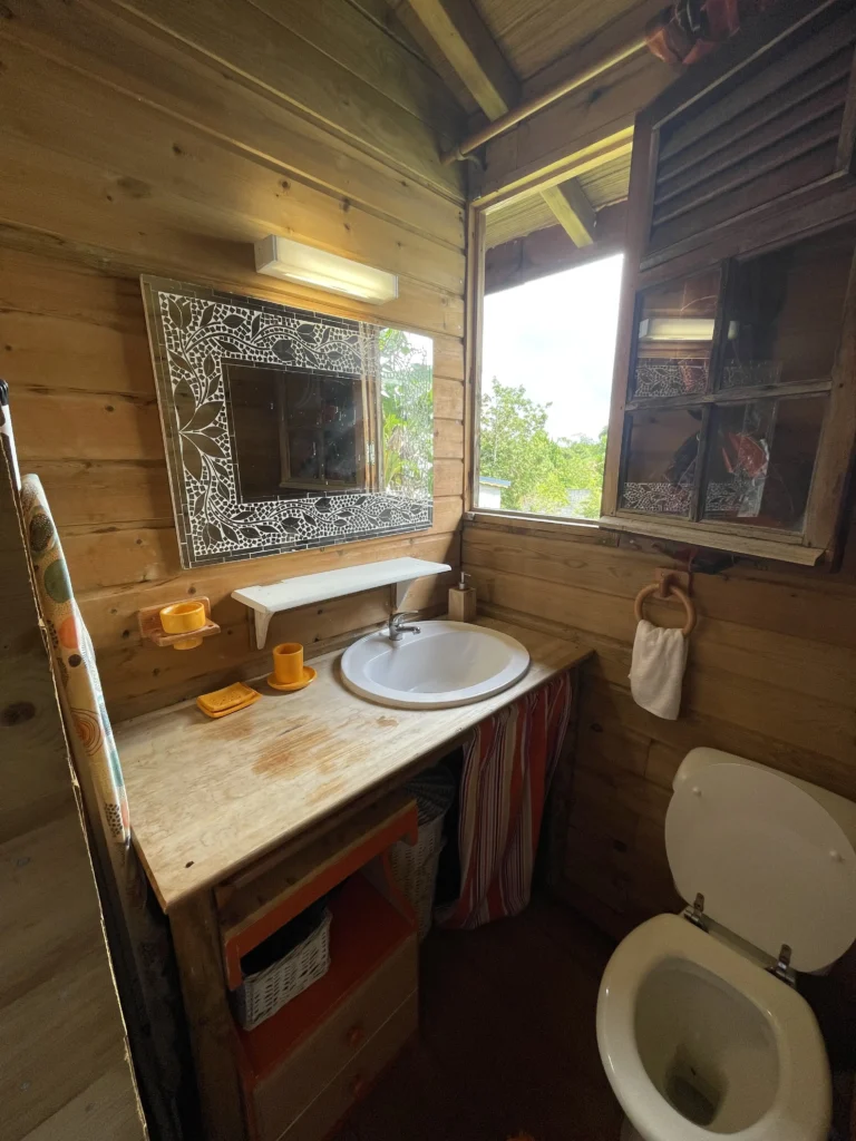 Salle d'eau de L'oiseau du Paradis - Gîte du Cocon Sainte-Rose Guadeloupe
