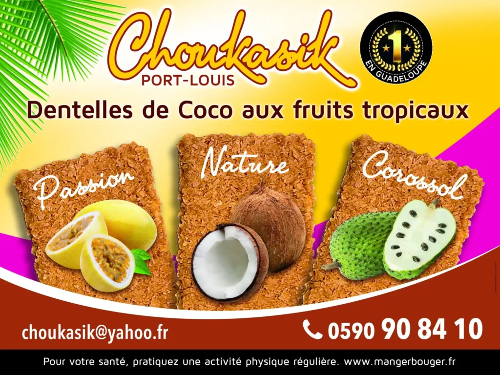 Affiche publicitaire des Choukasik à Port-Louis Guadeloupe