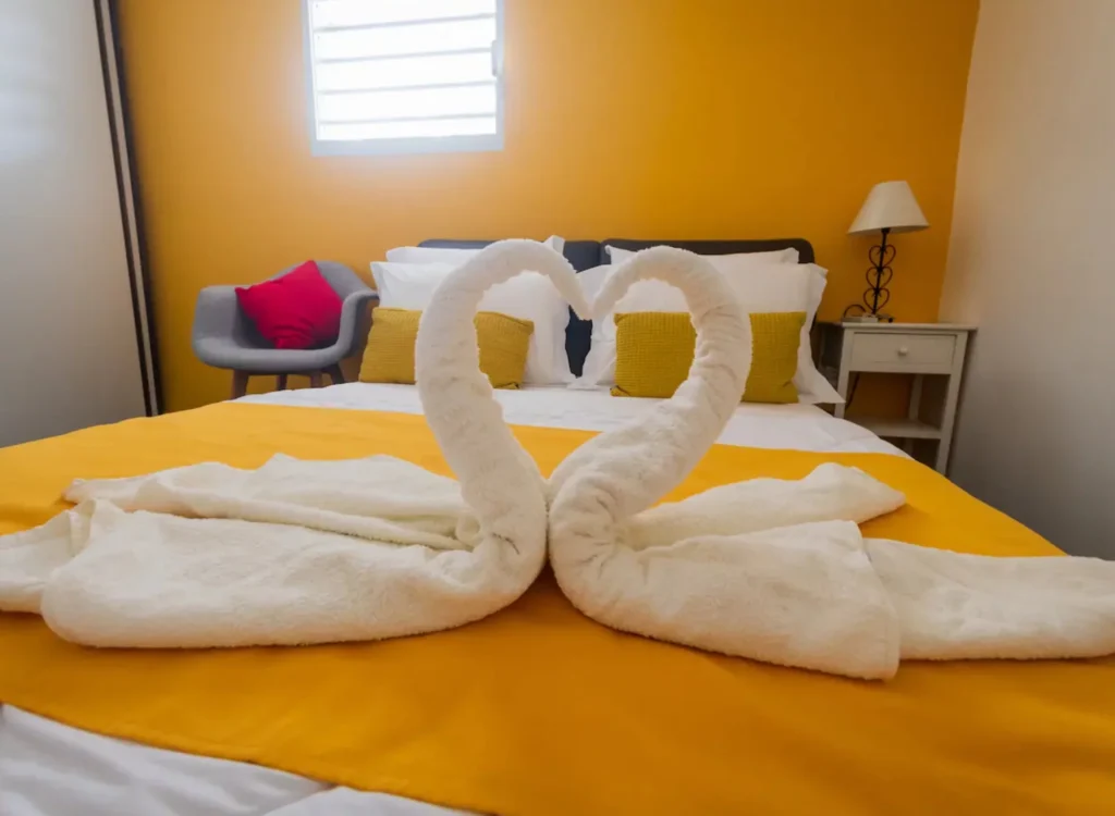Chambre du Gîte Jasmin Le Berceau de Moïse Le Lamentin Guadeloupe