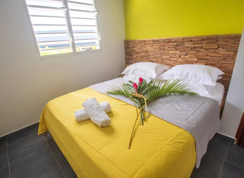 Deuxième chambre du Gîte Hibiscus Le Berceau de Moïse Le Lamentin Guadeloupe