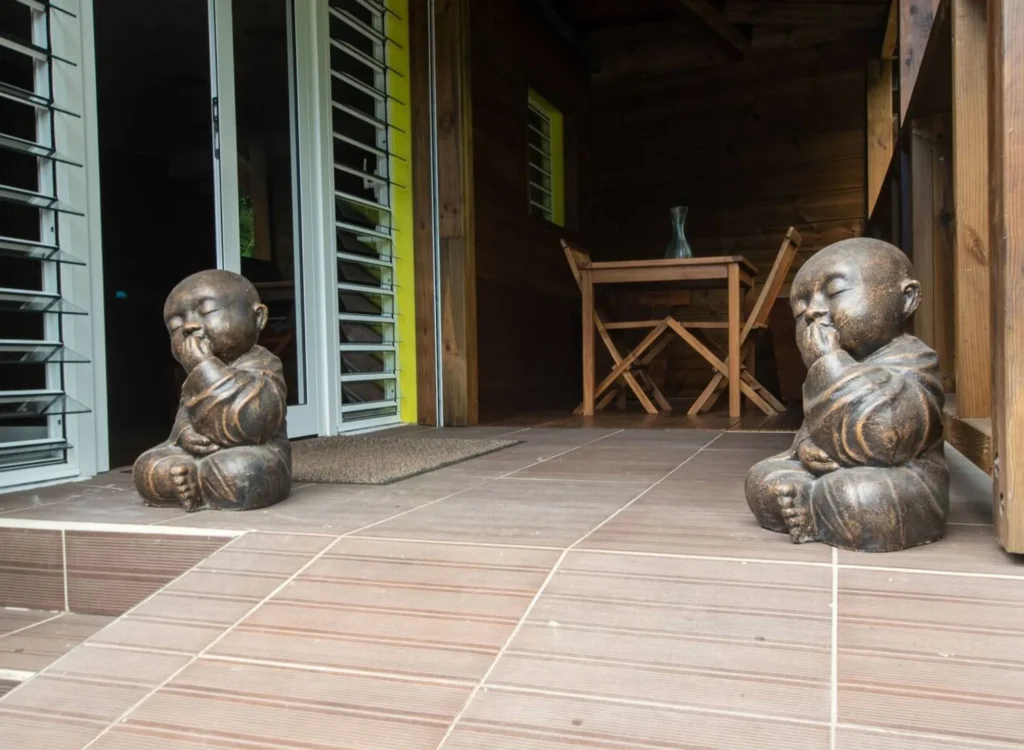 La déco zen du Gîte Bambou Le Berceau de Moïse Le Lamentin Guadeloupe