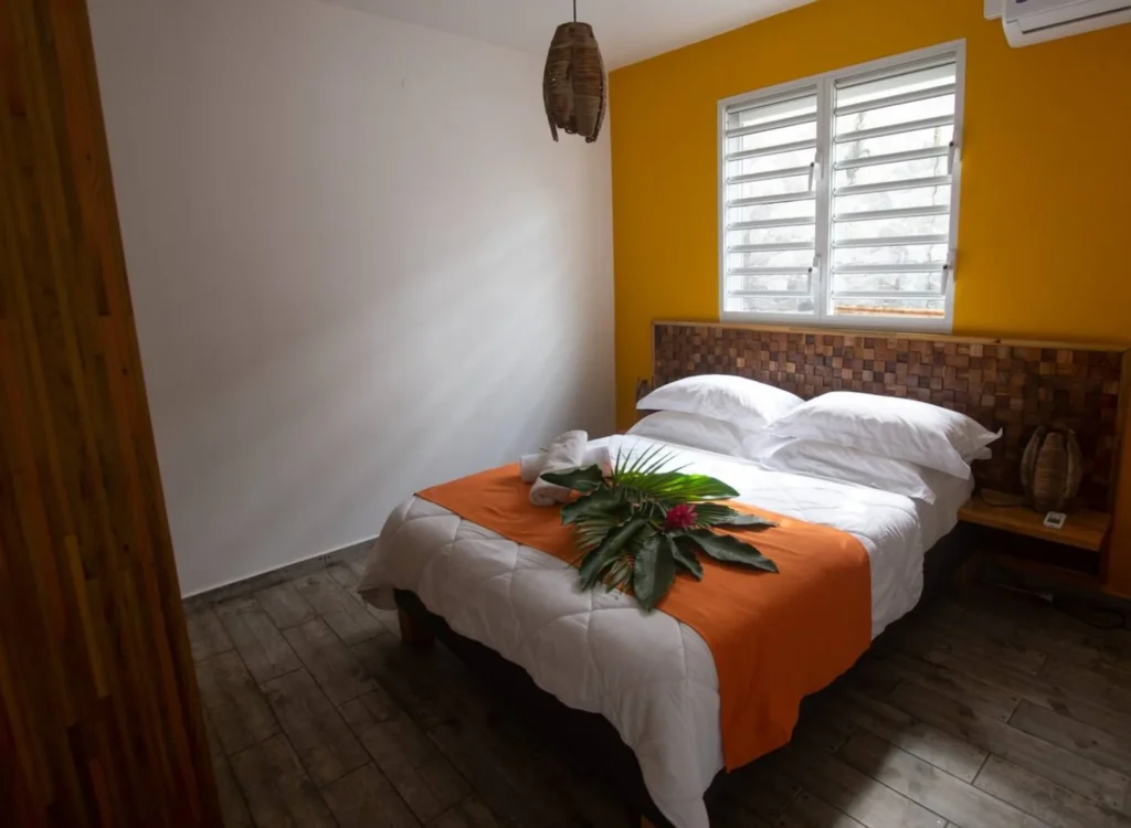 Première chambre Gîte Alamanda Le Berceau de Moïse Le Lamentin Guadeloupe