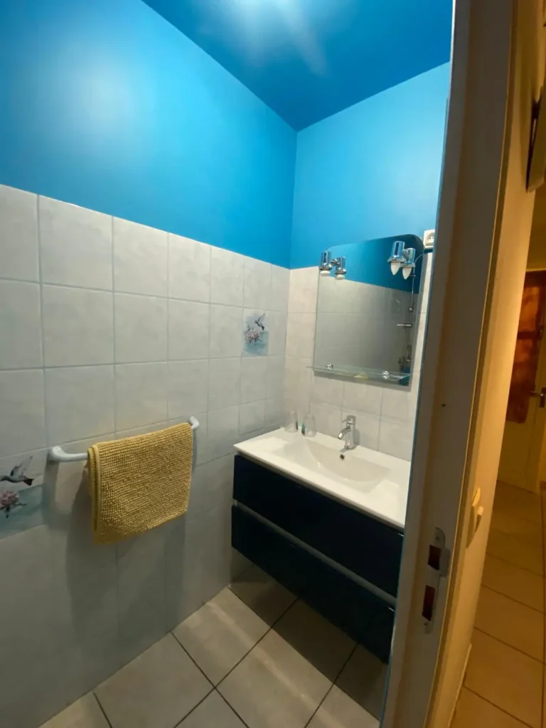 Salle d'eau des studios Villa Bagatelle à Sainte-Rose Guadeloupe