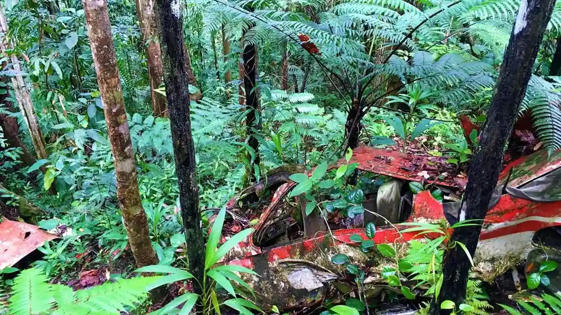 Cessna crashé sur la commune de Sainte-Rose Guadeloupe