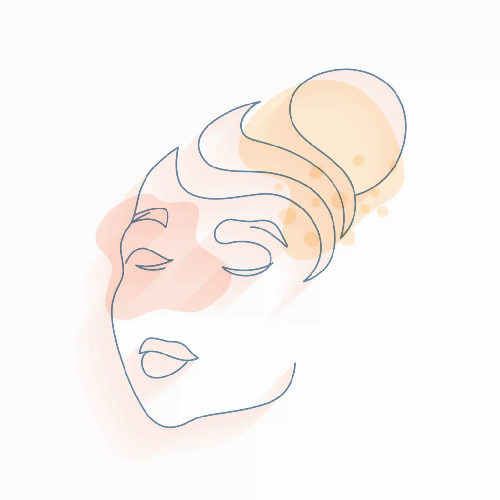 Illustration massage Crano Facial