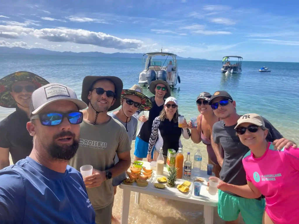 Notre apéro sur la plage Excursions Espérance Guadeloupe