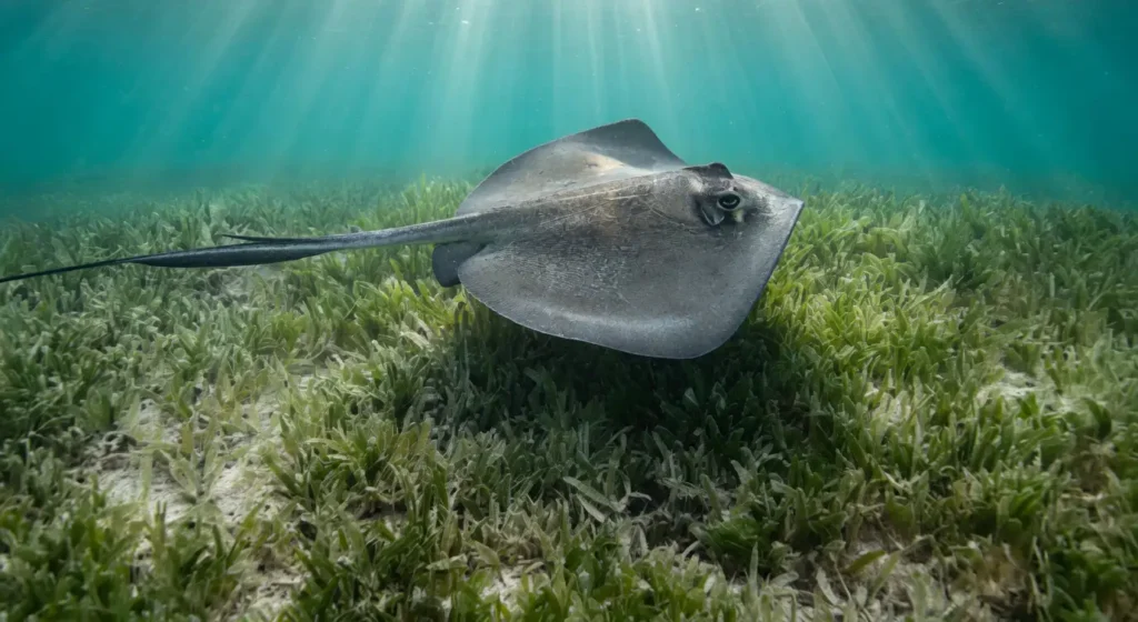 Raie Manta dans le grand Cul-de Sac Marin avec Excursions Espérance Guadeloupe