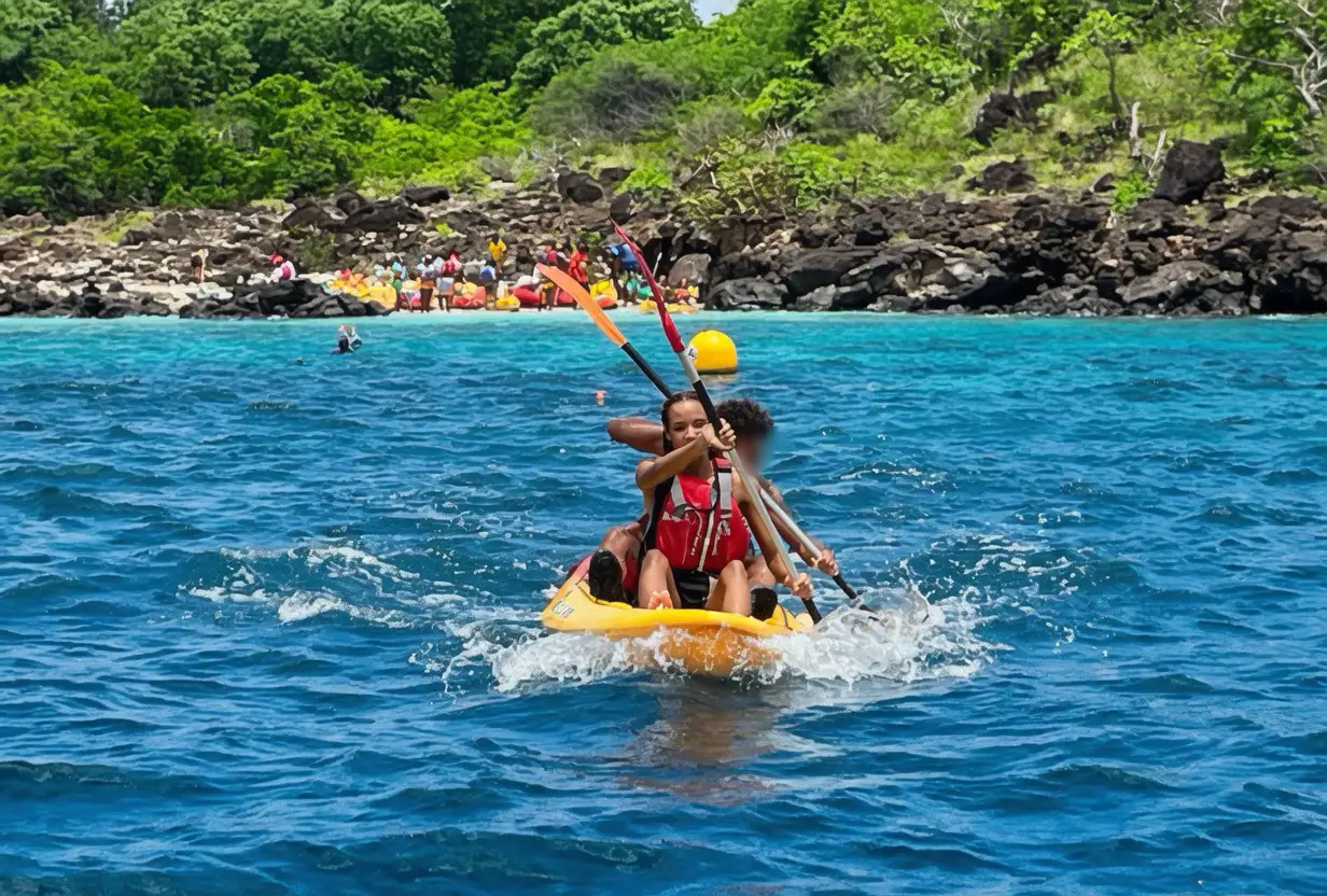 Excursion en kayak dans la réserve Cousteau à Bouillante Guadeloupe