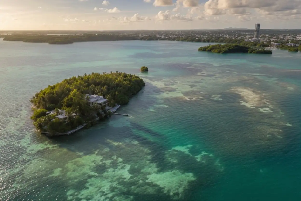Grand cul de sac marin au départ de Baie Mahault en Guadeloupe