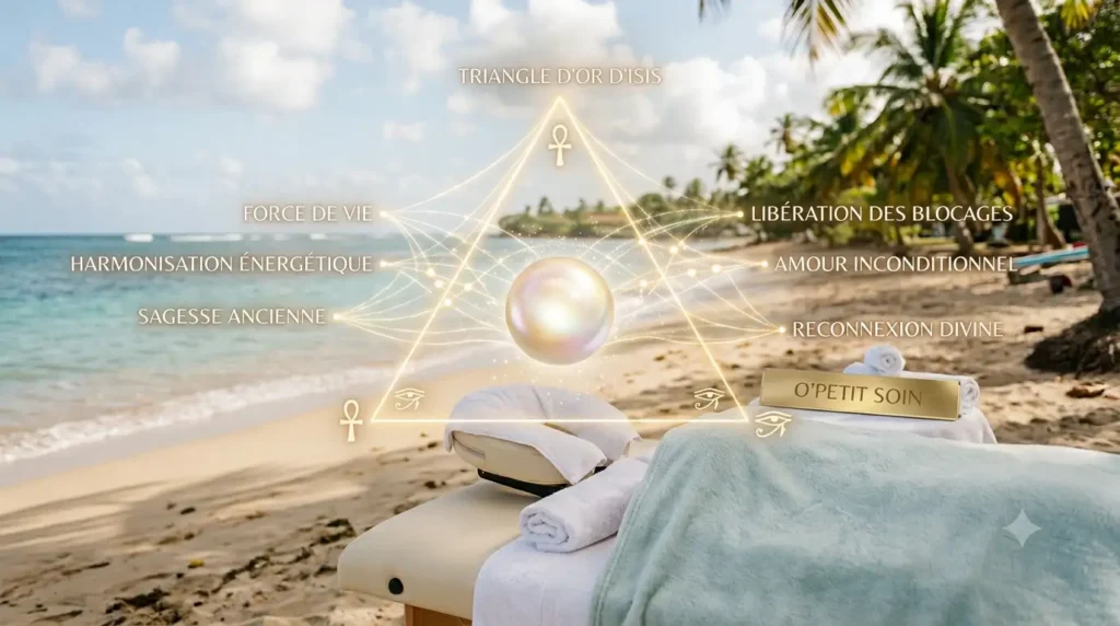 Illustration principe du Triangle d'Or d'Isis O' Petit Soin
