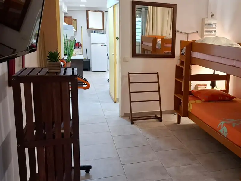 Les Lits superposés Appartement Laffieflo chez Fetay Jaune à Baie Mahault Guadeloupe
