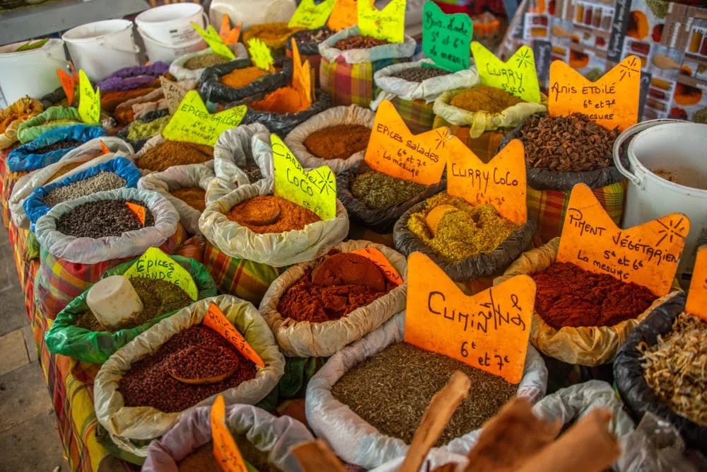 Marché aux épices Pointe à Pitre Guadeloupe