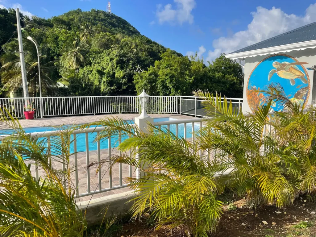 La piscine commune de Résidence Fleur de Café à Deshaies Guadeloupe